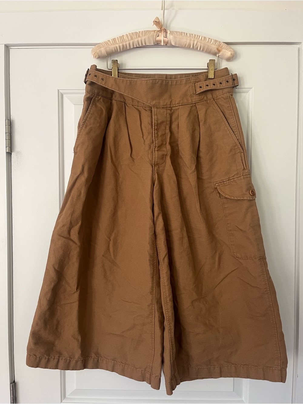 Banana Republic Heritage Linen Explorer Cargo Pant Khaki Women’s 8L